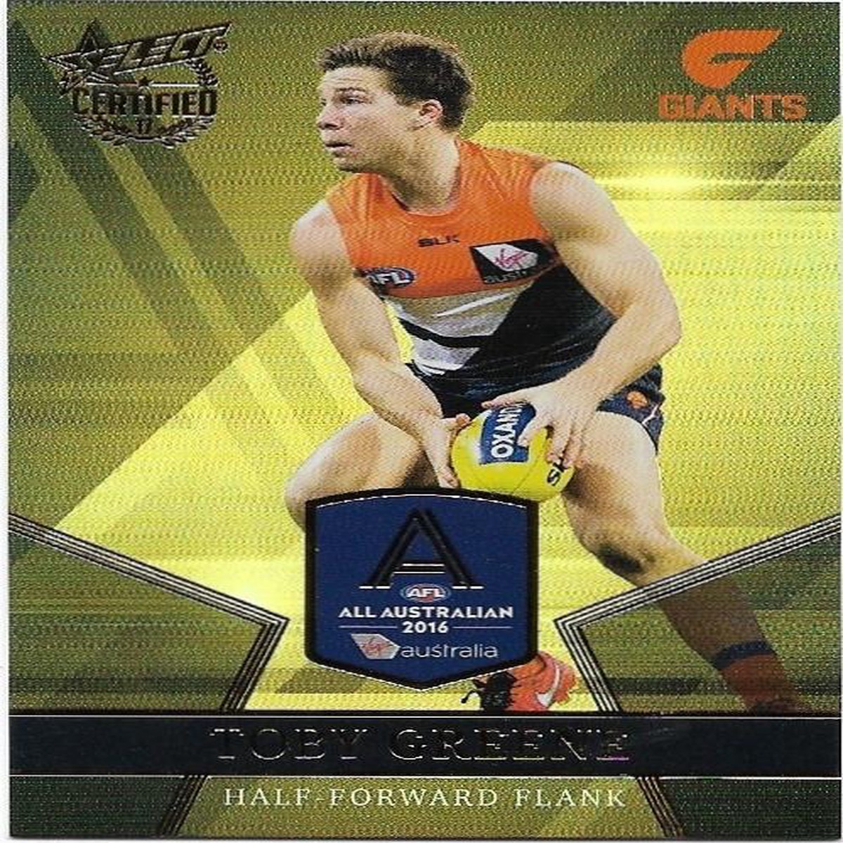 2017 Select Certified All Australian (AA10) Toby Greene Gws