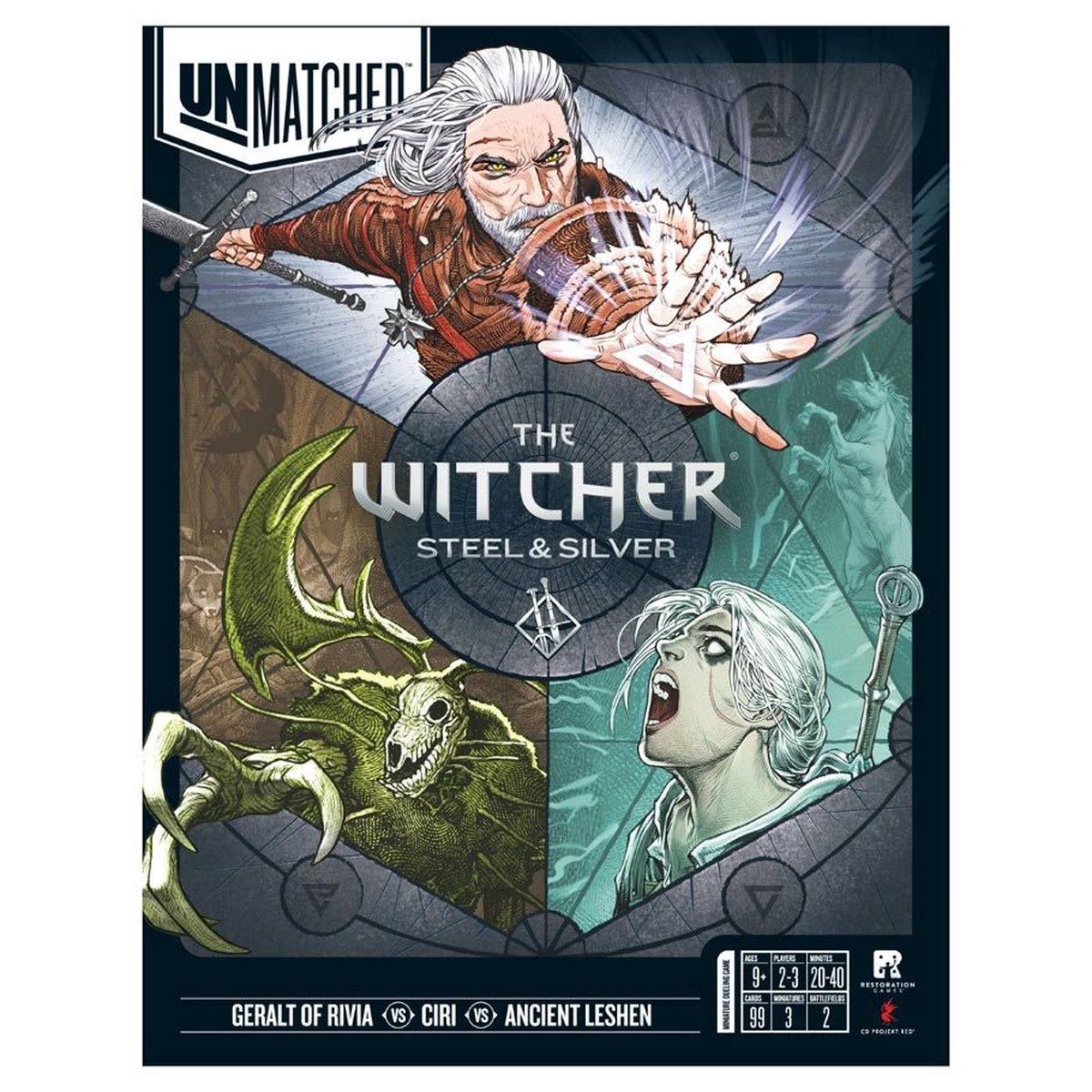 Unmatched The Witcher: Steel & Silver - UMA Steel & Silver