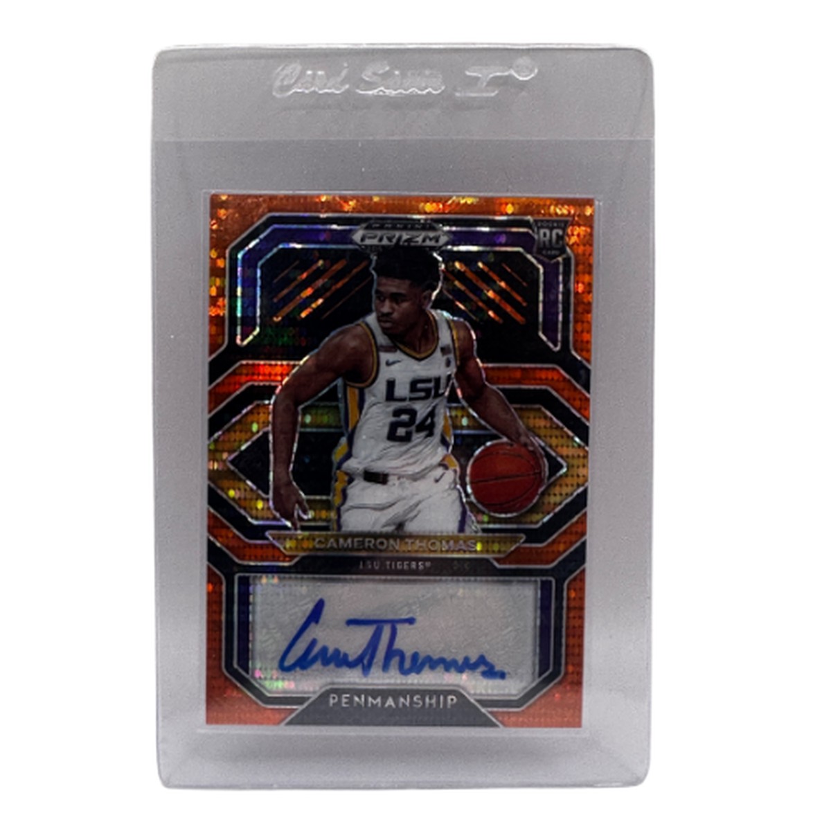 2021 Panini Prizm Draft Picks Cameron Thomas Penmanship RC Auto (#/19) CP-CTH