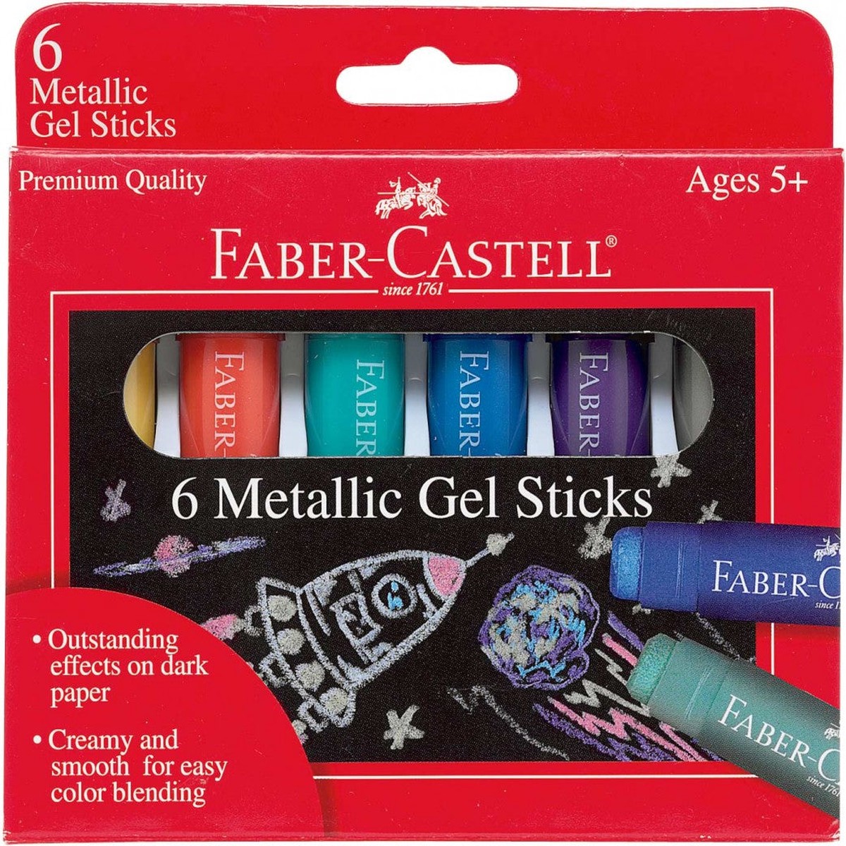 6 Metallic Gel Sticks