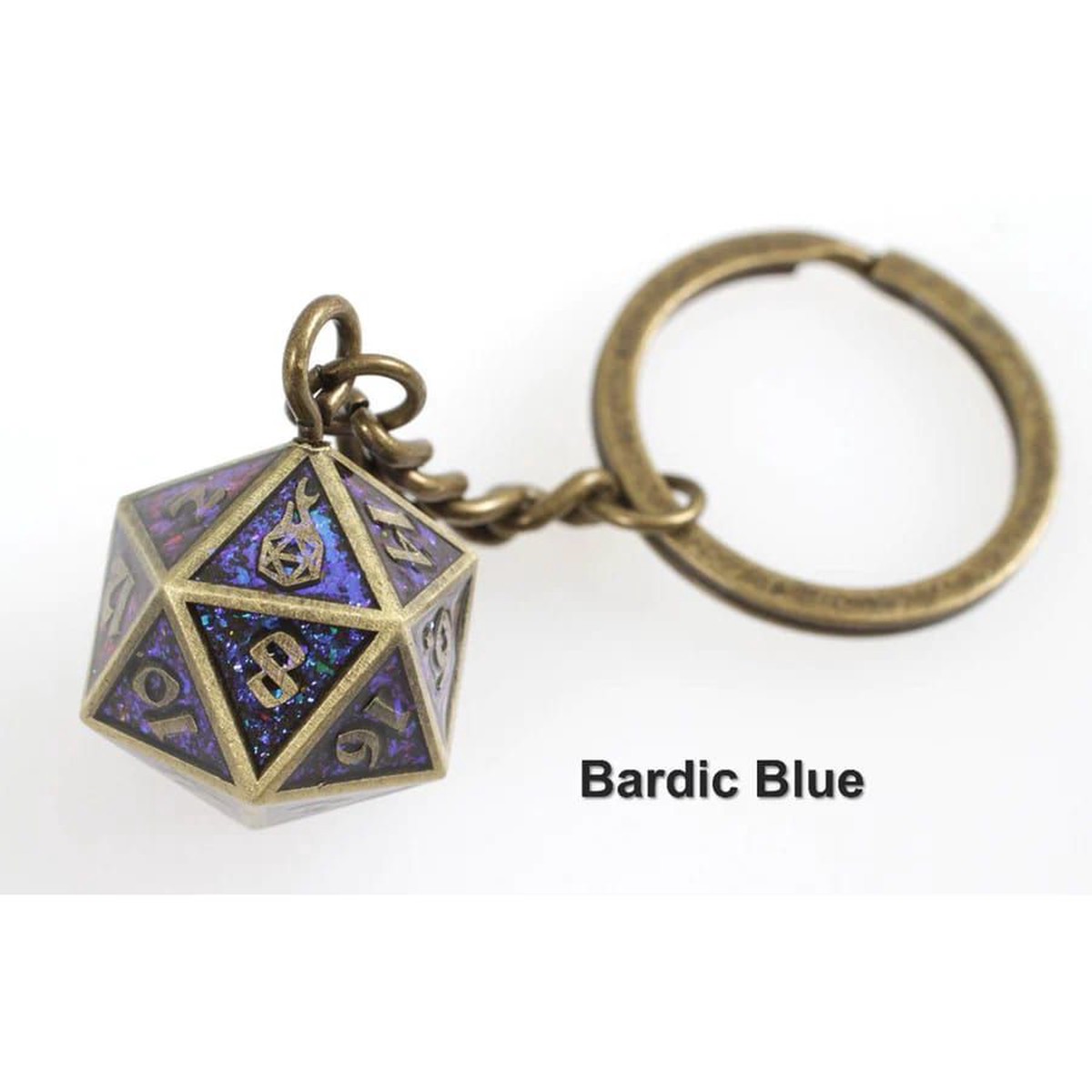 D20 Fob of Fate - Bardic Blue - Fob Bardic Blue