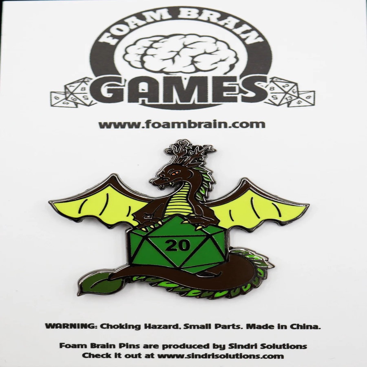 Dice Dragon Pin - Earth - Dice Dragon Pin Earth