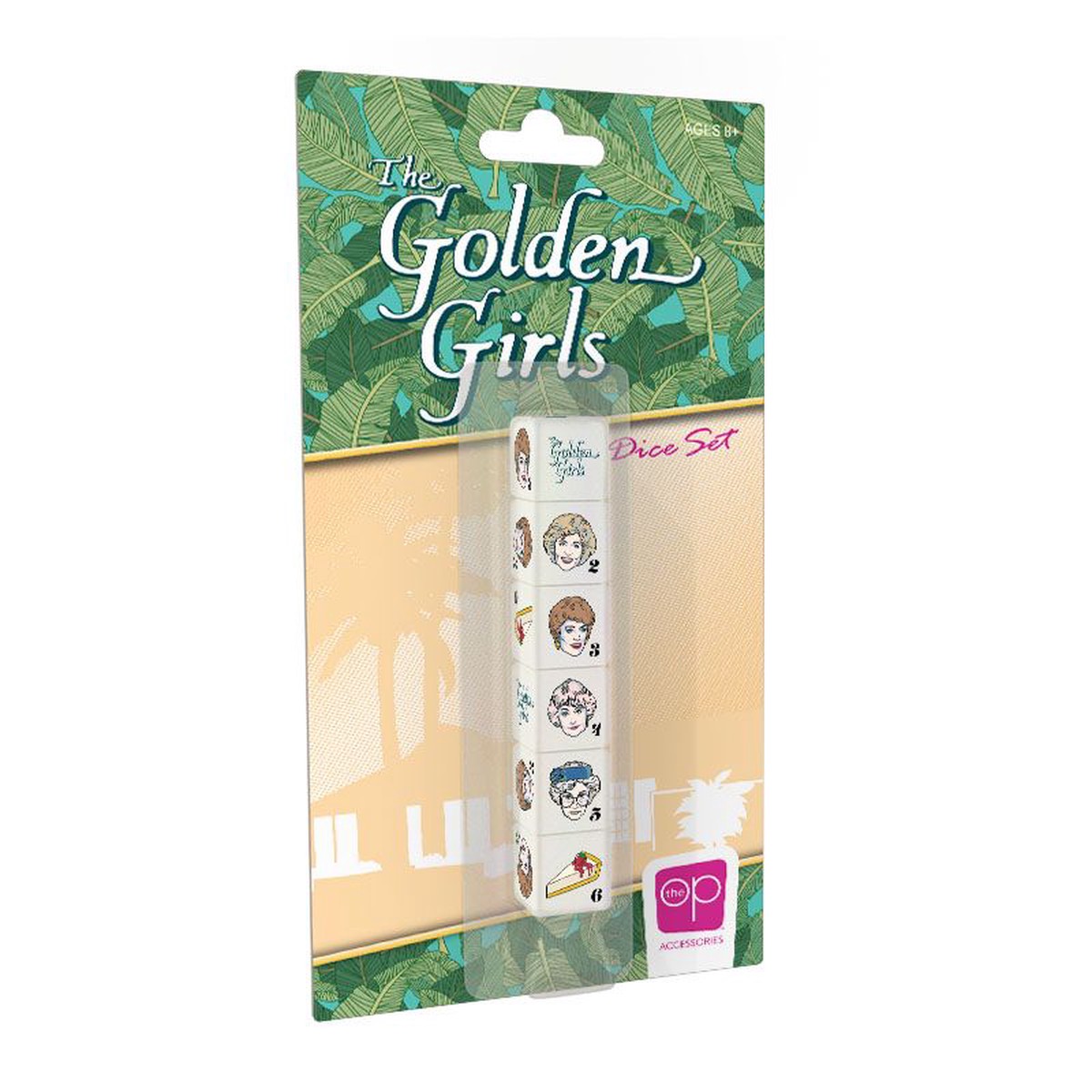 The Golden Girls 6ct D6 Dice Set - D6 Set: The Golden Girls 6ct