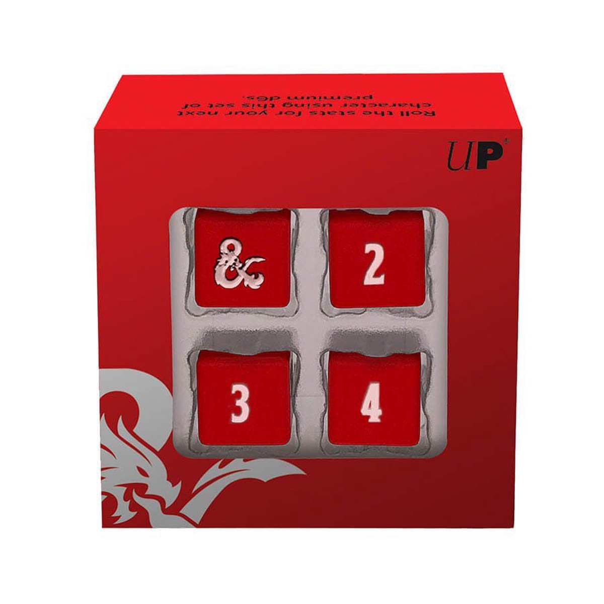 18397 Heavy Metal Dice 4D6 Red - 18397 Heavy Metal Dice 4D6 Red