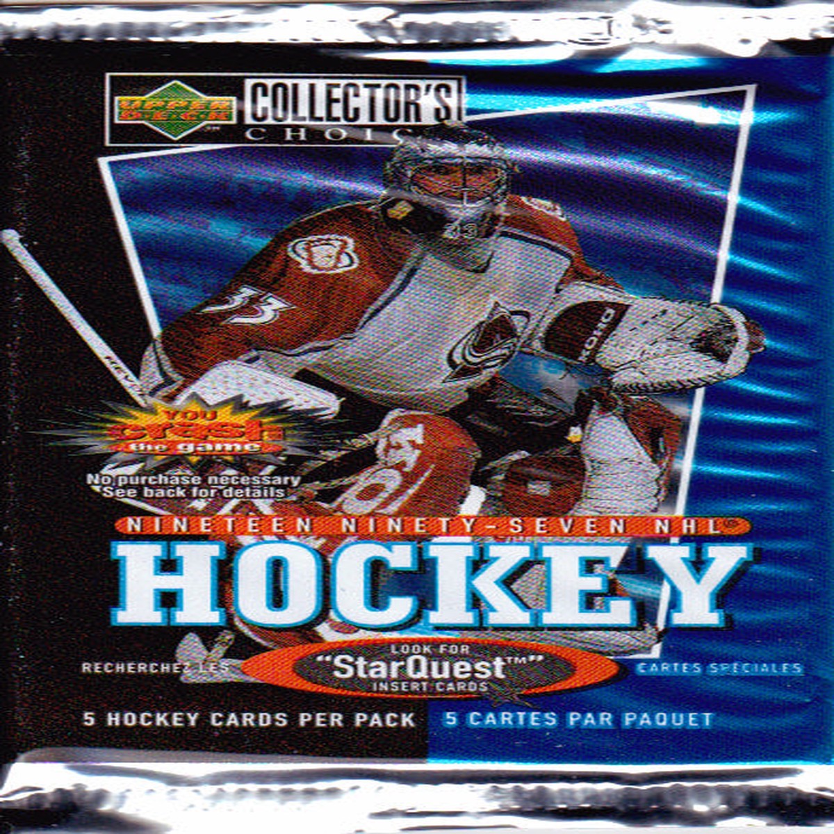 1997 Upper Deck Collectors Choice Hockey Pack (12 Packs a Lot)