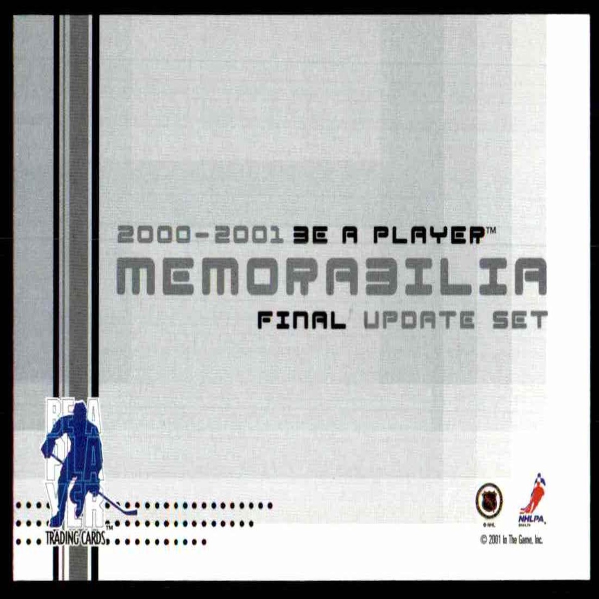 2000-01 Be A Player Memorabilia Final Update Set