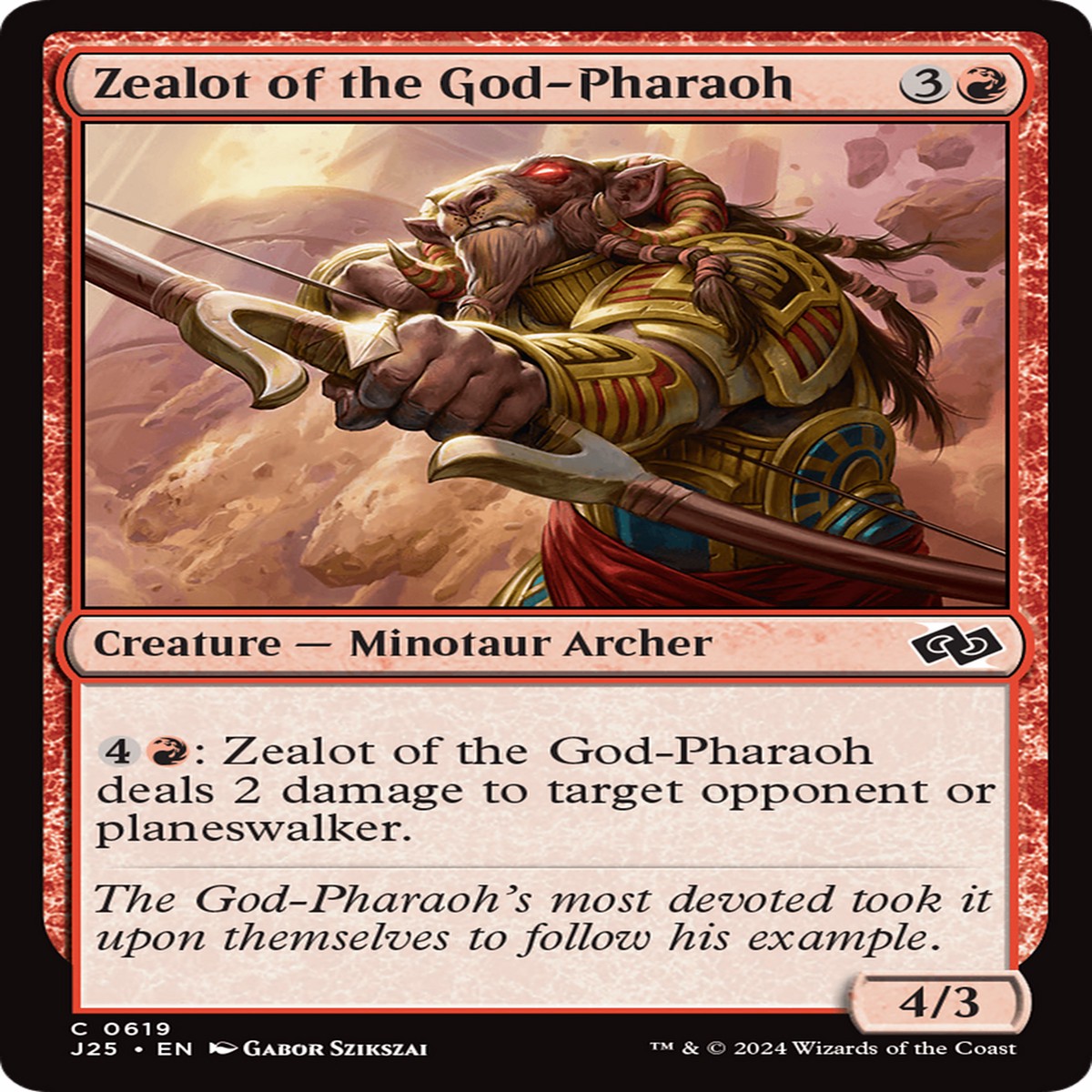 Zealot of the God-Pharaoh [Foundations Jumpstart] - Near Mint