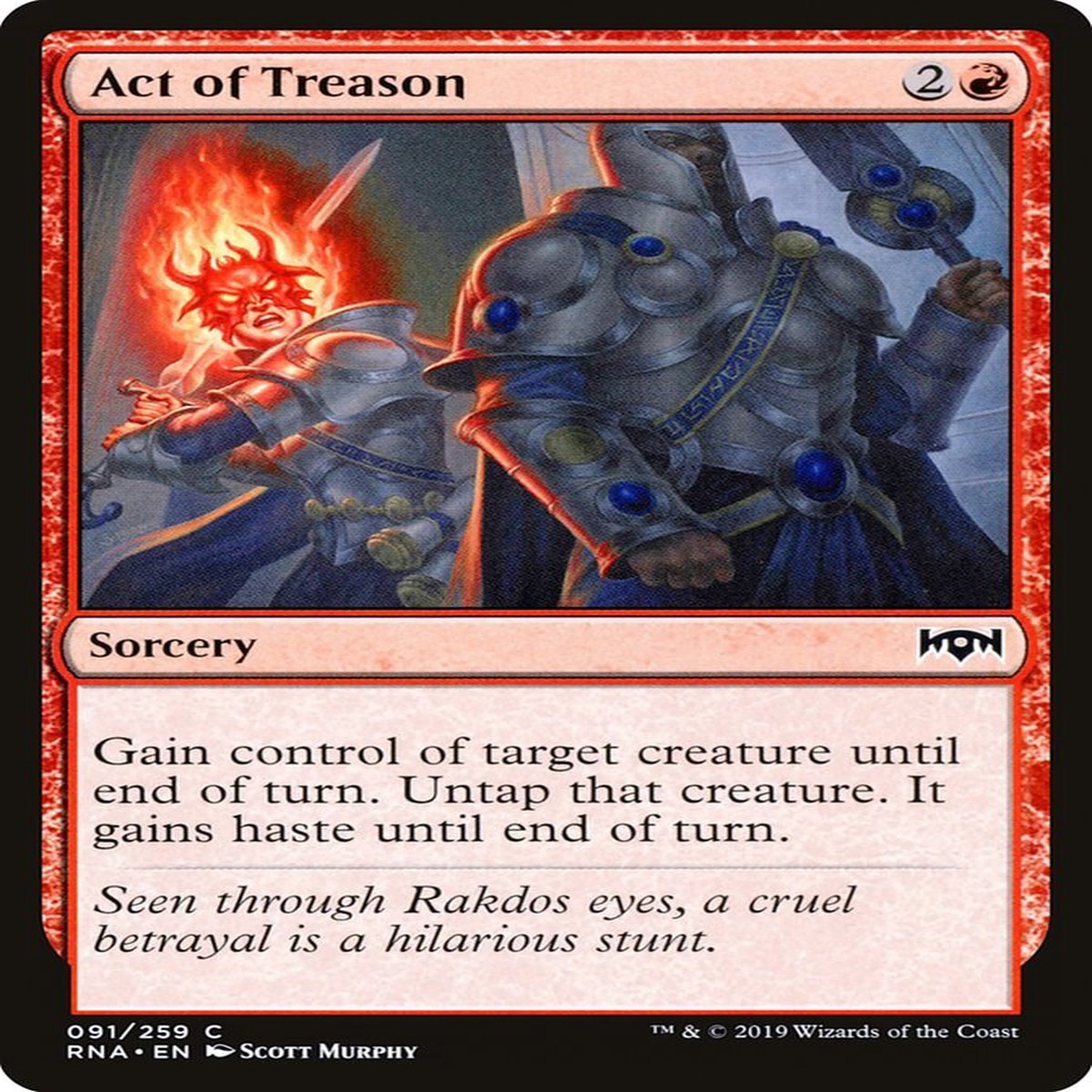 Act of Treason [RNA - 91] - Lightly Played | English | Normal