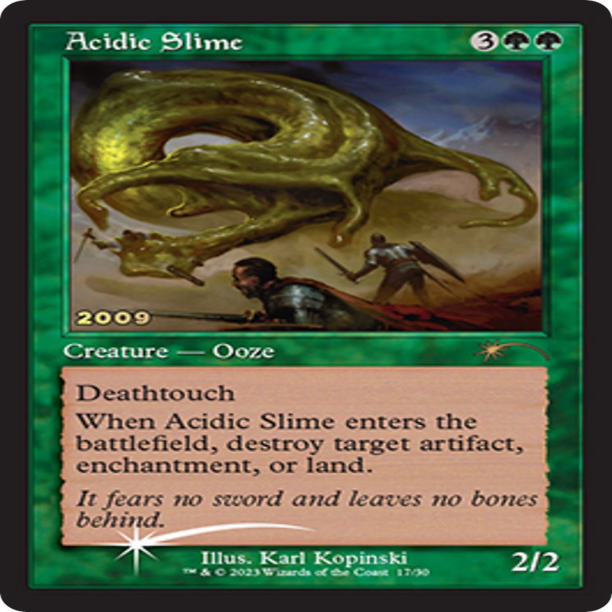 Acidic Slime [30A-P - 17] - Lightly Played | English | Foil
