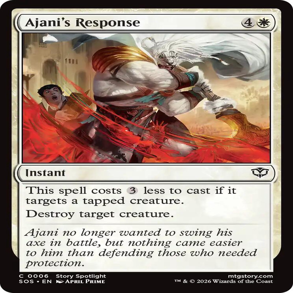 Ajani's Response [SOS - 6] - Near Mint | English | Foil