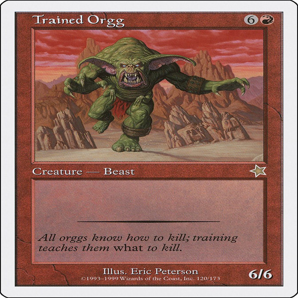 Trained Orgg [S99 - 120] - Moderately Played | English | Normal