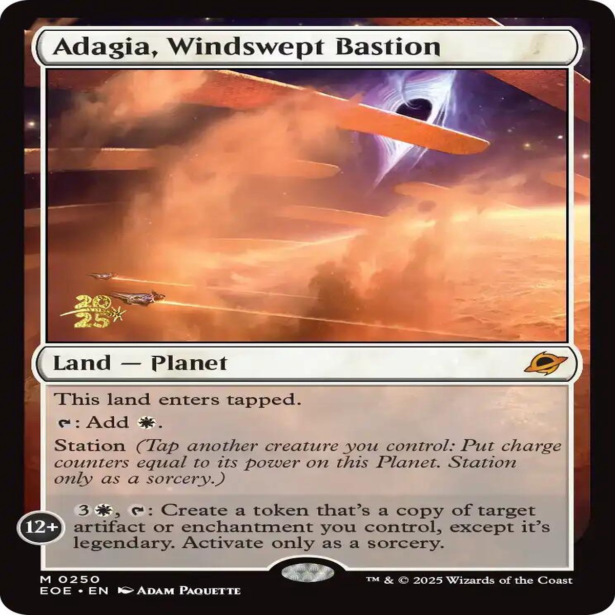 Adagia, Windswept Bastion [PRE - 250] - Lightly Played | English | Foil