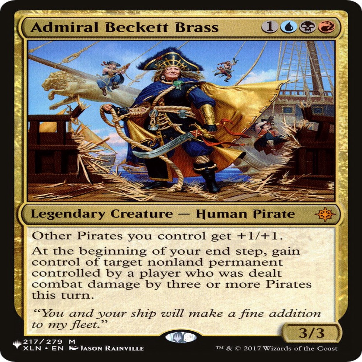 Admiral Beckett Brass [LIST - 217/279] - Heavily Played | English | Normal
