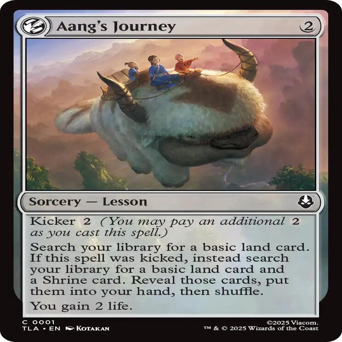 Aang's Journey [TLA - 1] - Near Mint | English | Foil
