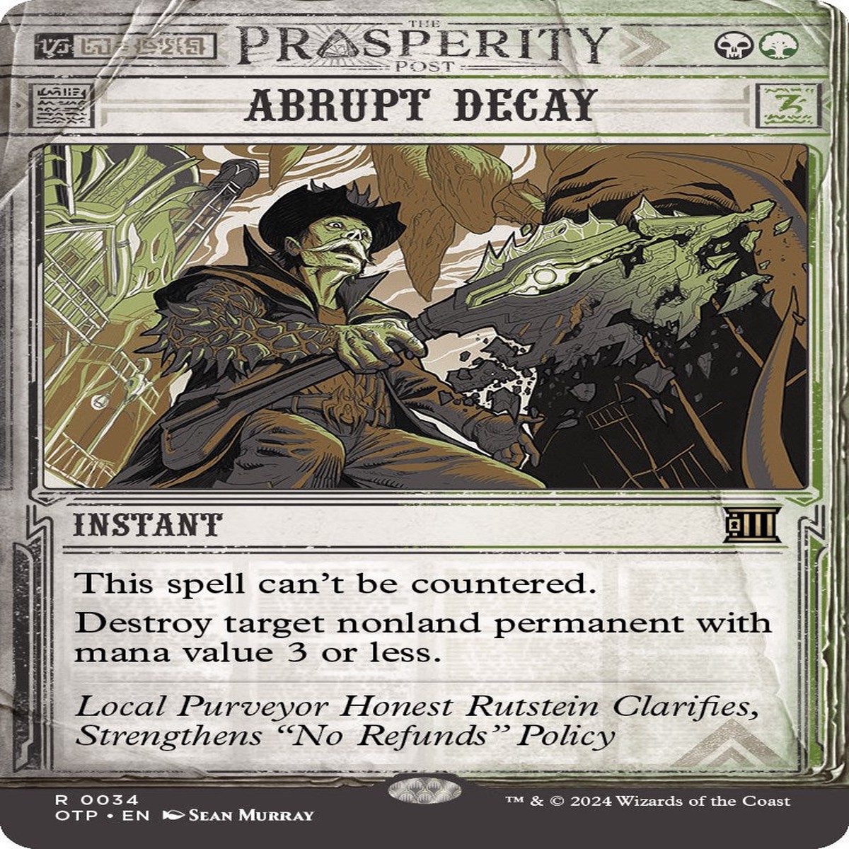 Abrupt Decay [OTP - 34] - Near Mint | English | Normal