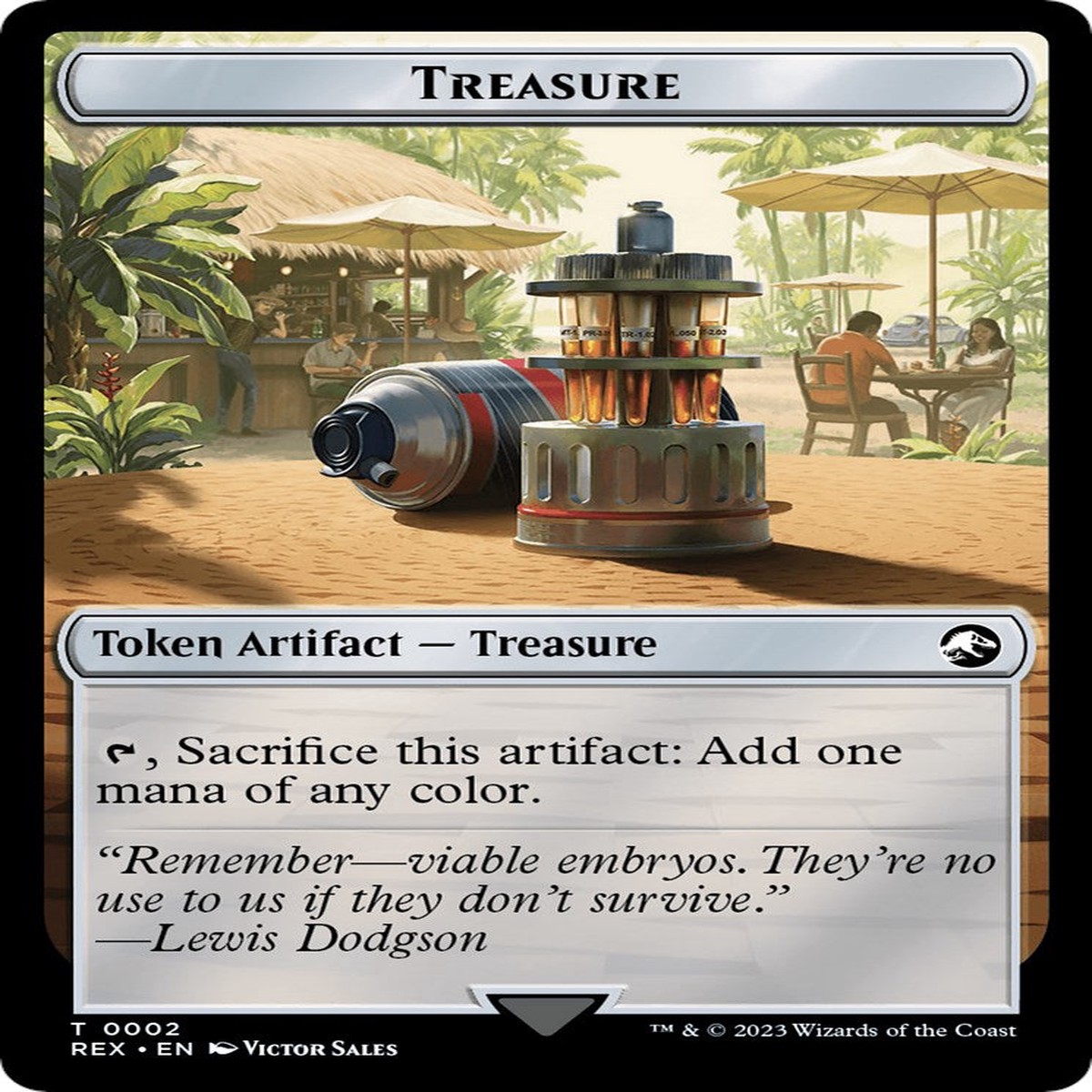 Treasure (0002) // Fungus Double-Sided Token [REX - 2 // 7] - Near Mint | English | Foil