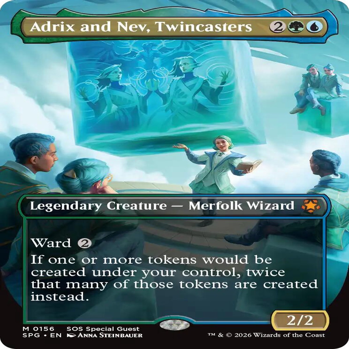 Adrix and Nev, Twincasters (Borderless) [SPG - 156] - Near Mint | English | Foil