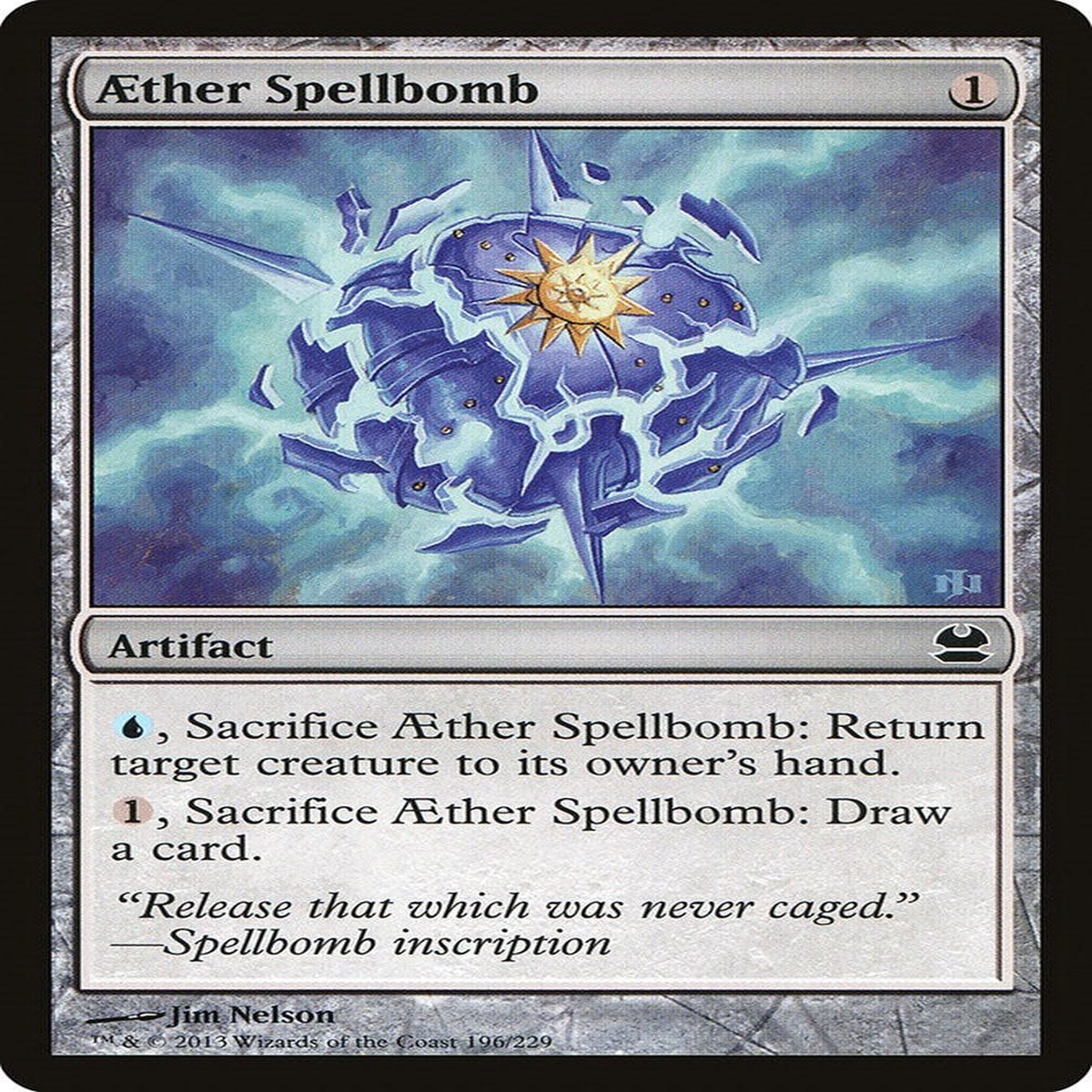 Aether Spellbomb [MMA - 196] - Moderately Played | English | Normal