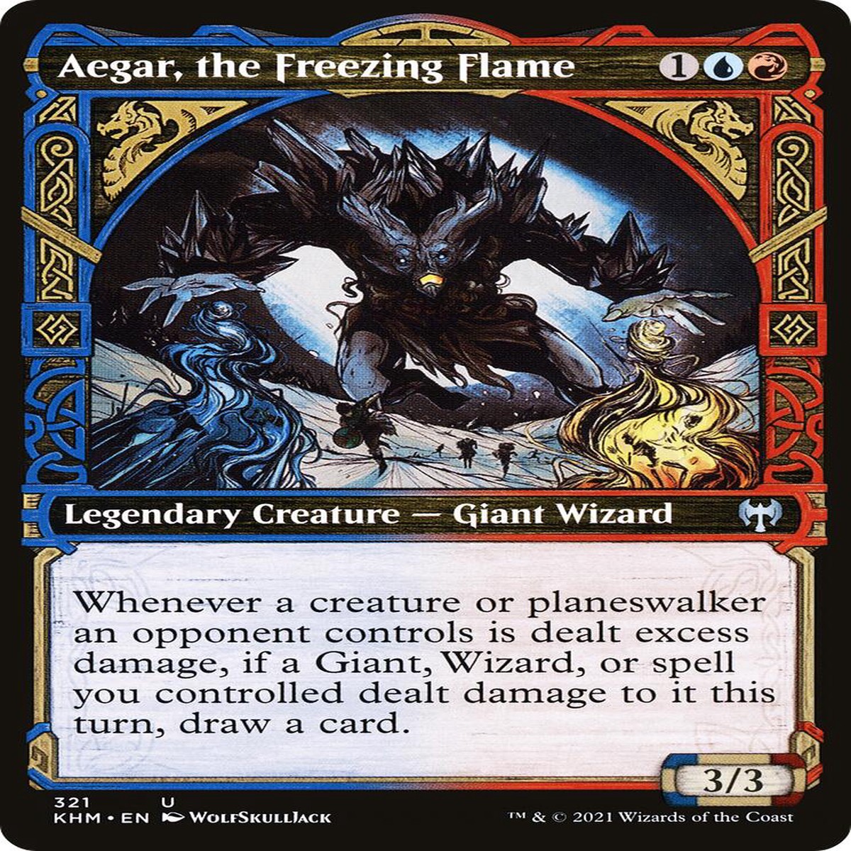 Aegar, the Freezing Flame (Showcase) [KHM - 321] - Lightly Played | English | Normal