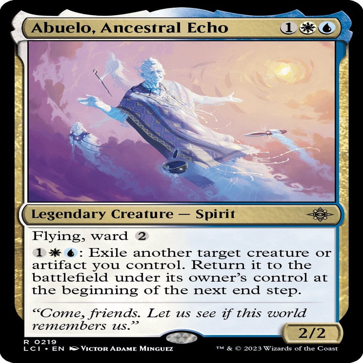 Abuelo, Ancestral Echo [LCI - 219] - Lightly Played | English | Foil