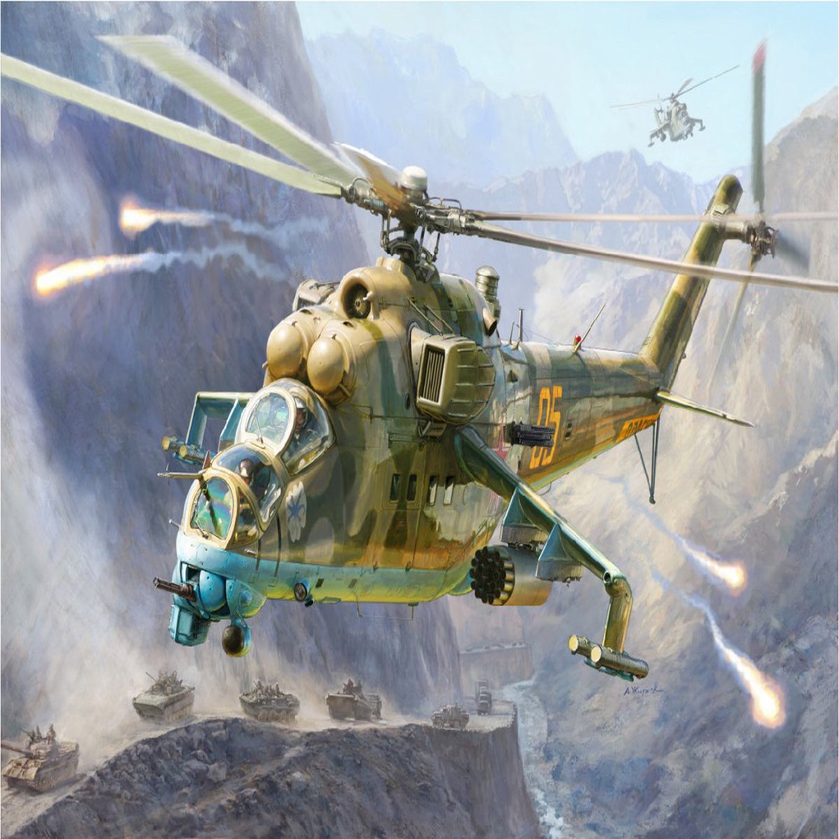 Zvezda 1:48 Mil-Mi 24 V/Vp - Z4823