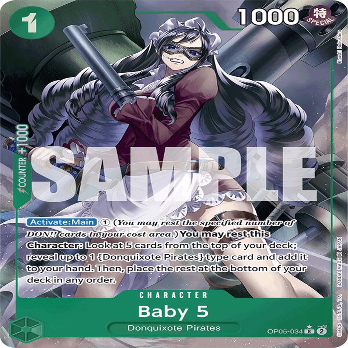 Baby 5 (OP05-034) (Full Art) [PRB-01 - OP05-034] - Near Mint | English | Foil