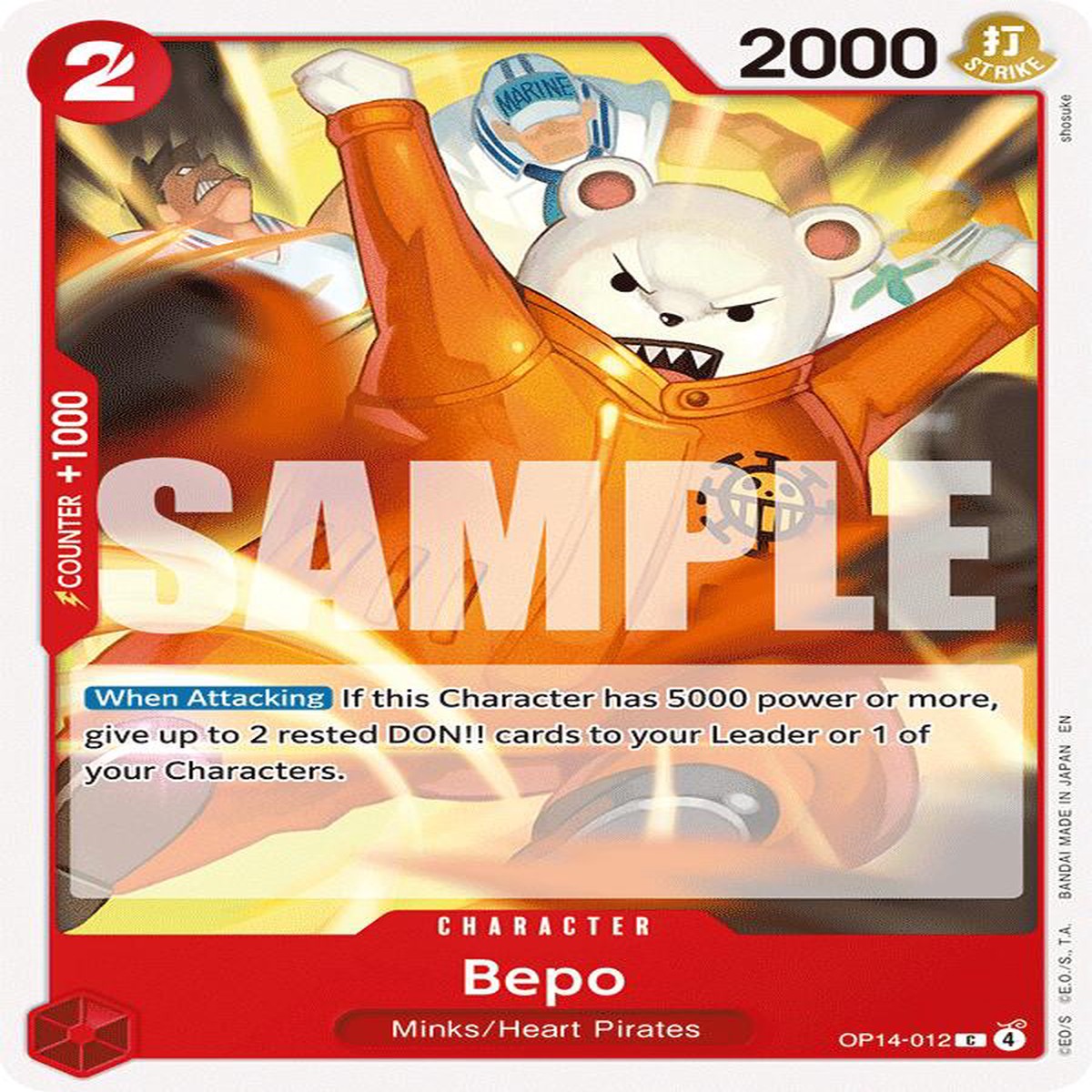 Bepo [OP14 - OP14-012] - Near Mint | English | Normal
