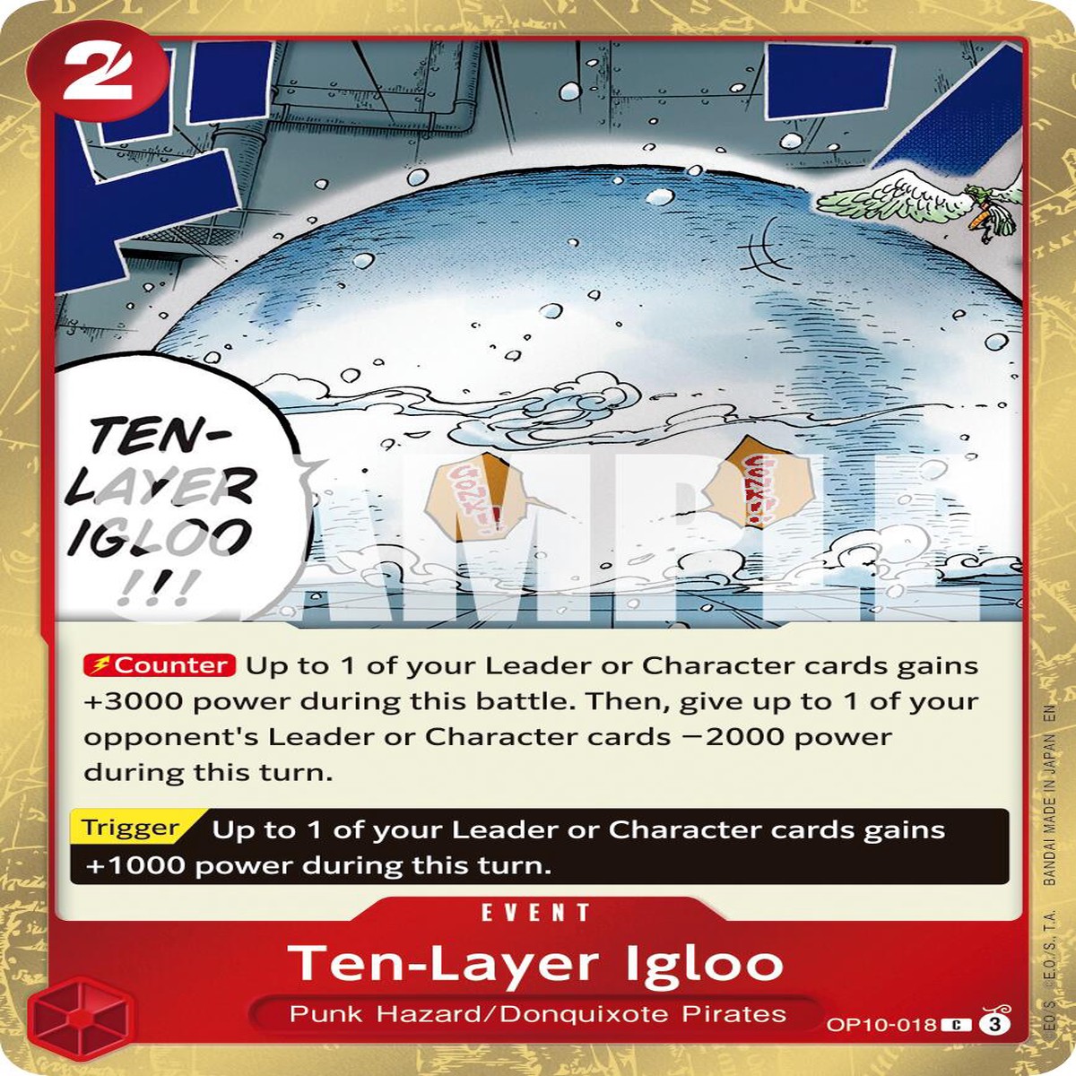 Ten-Layer Igloo (Pirate Foil) [PRB-02 - OP10-018] - Near Mint | English | Foil