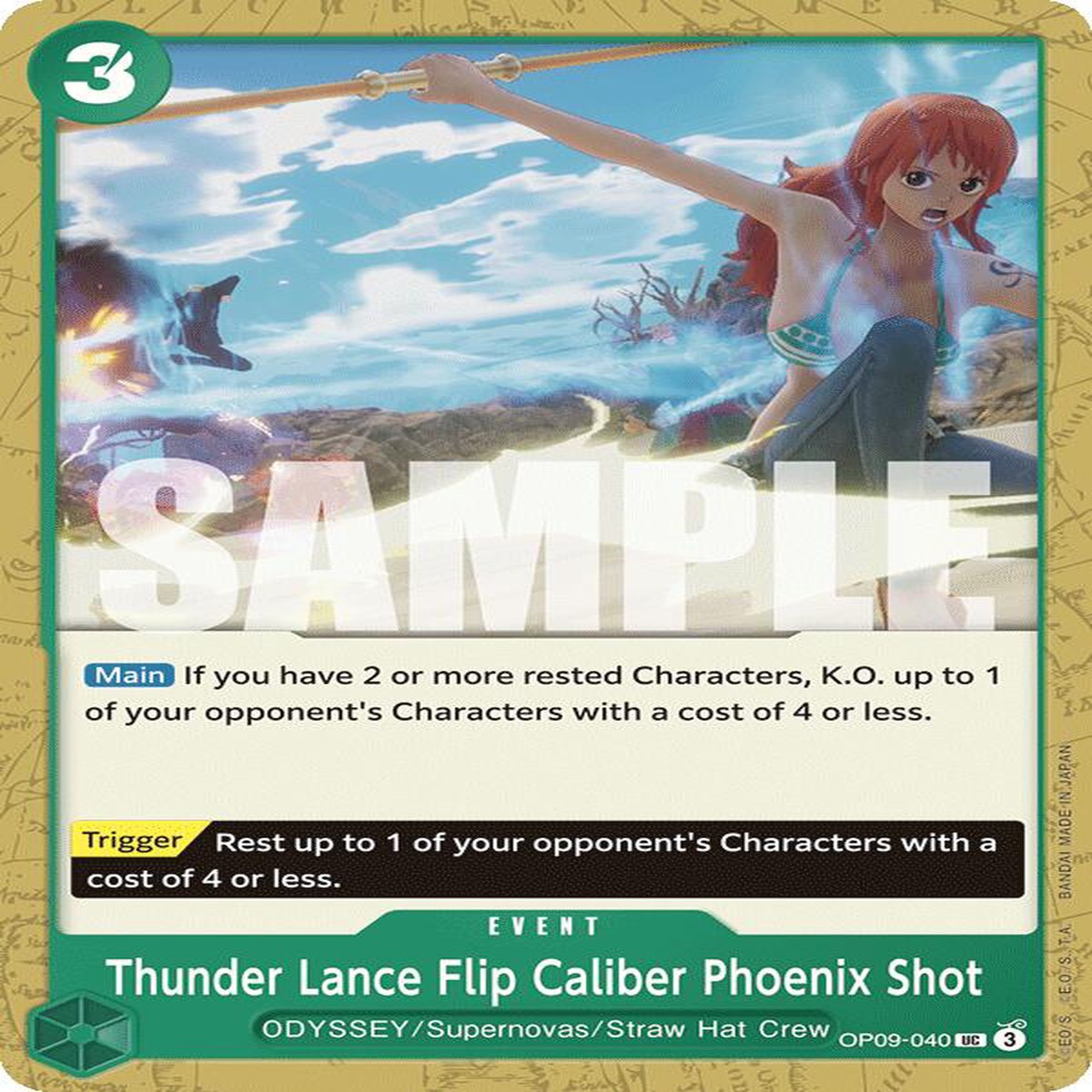 Thunder Lance Flip Caliber Phoenix Shot [OP09 - OP09-040] - Near Mint | English | Normal