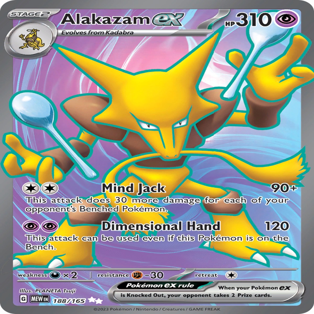 Alakazam ex (188/165) [Scarlet & Violet 151] - NM Holofoil