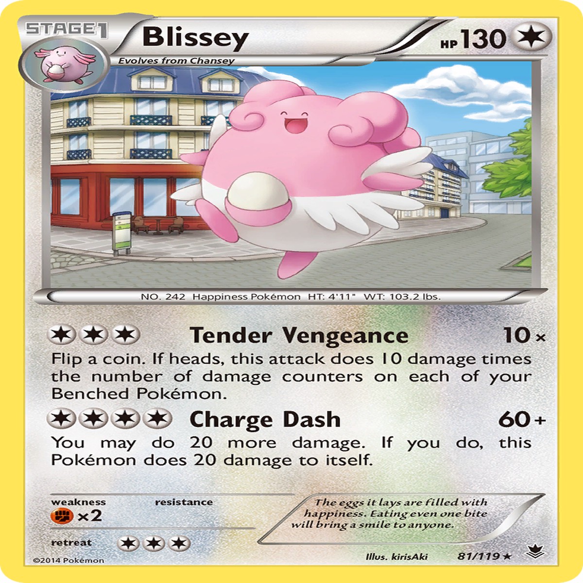Blissey (81/119) [XY: Phantom Forces] - NM Reverse Holofoil
