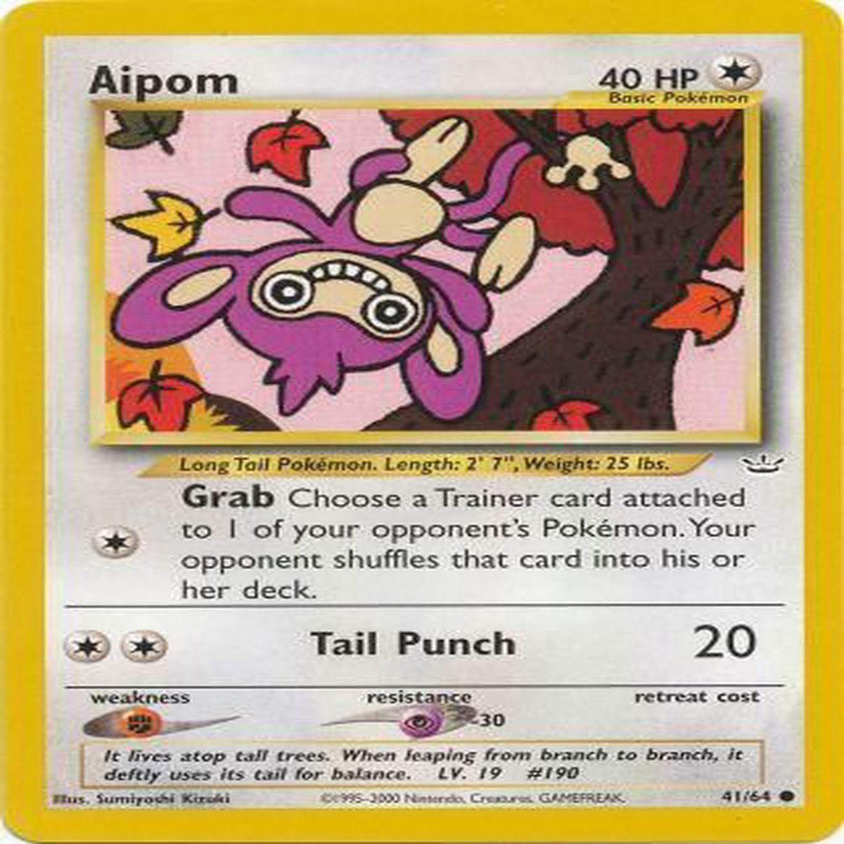 Aipom (41/64) [Neo Revelation Unlimited] - NM