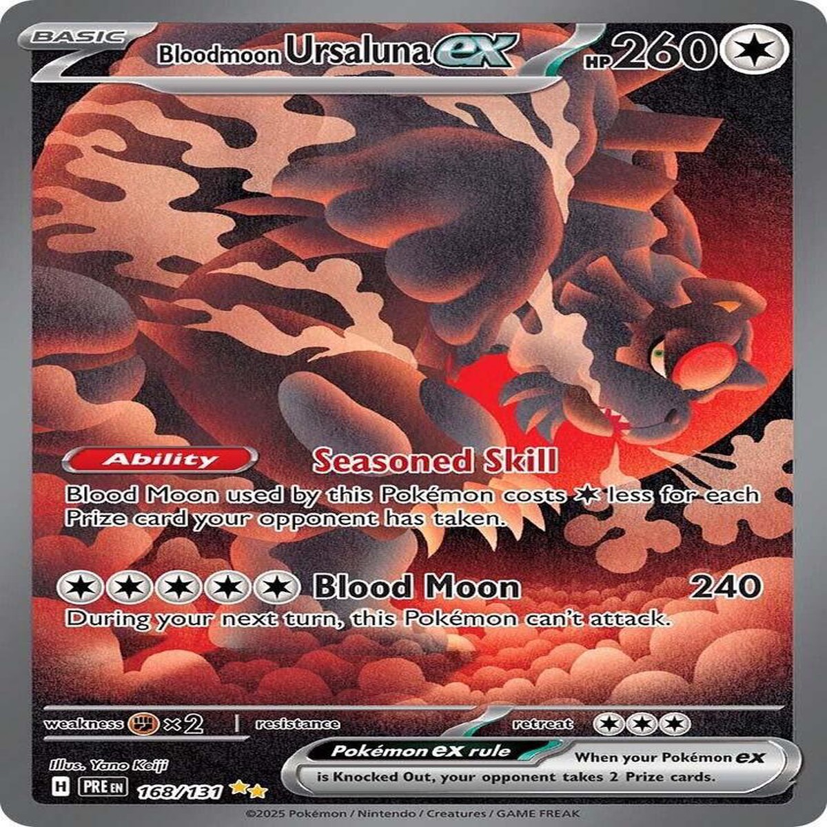 Bloodmoon Ursaluna ex (168/131) [Scarlet & Violet: Prismatic Evolutions] - NM Holofoil