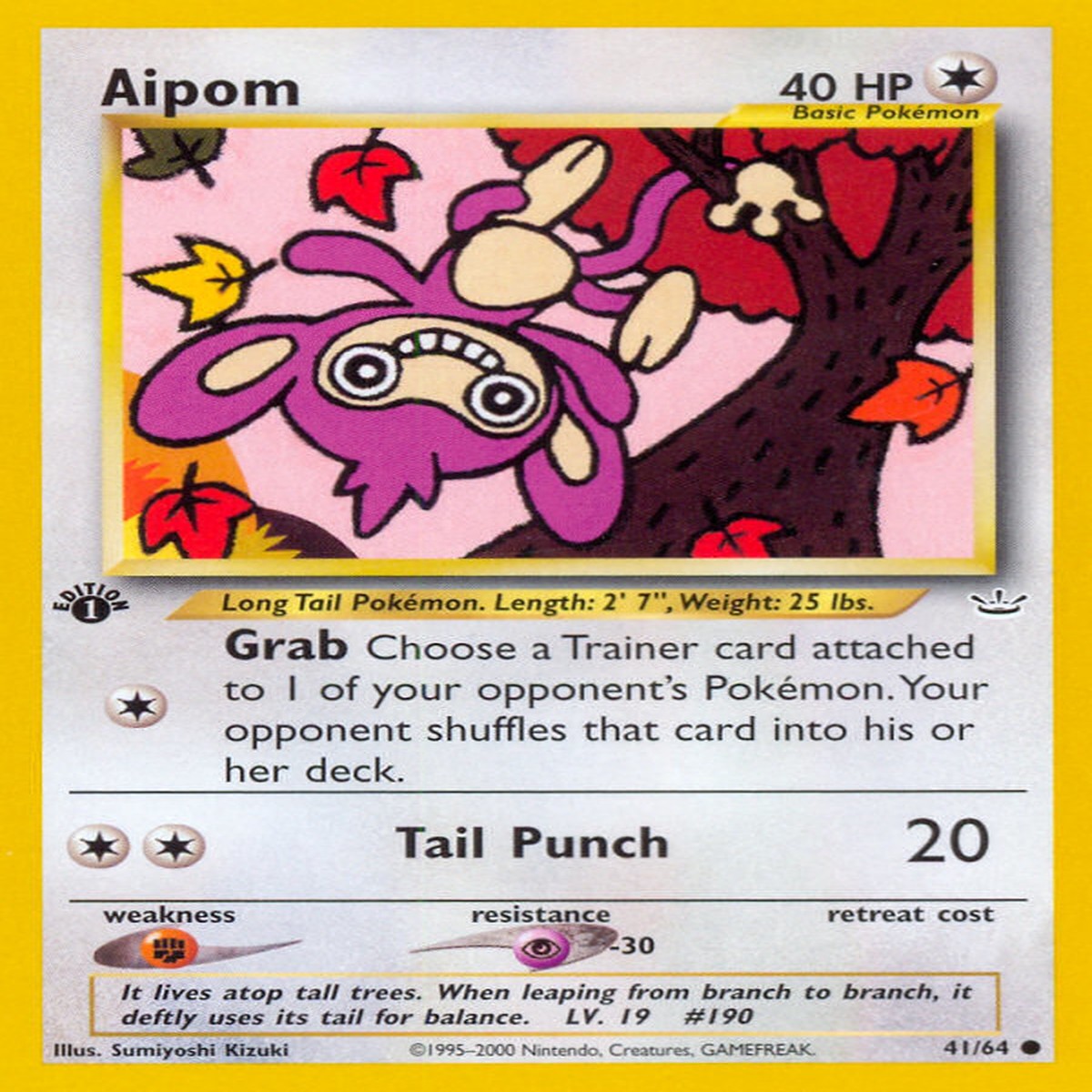 Aipom (41/64) [Neo Revelation 1st Edition] - NM 1st Edition Normal