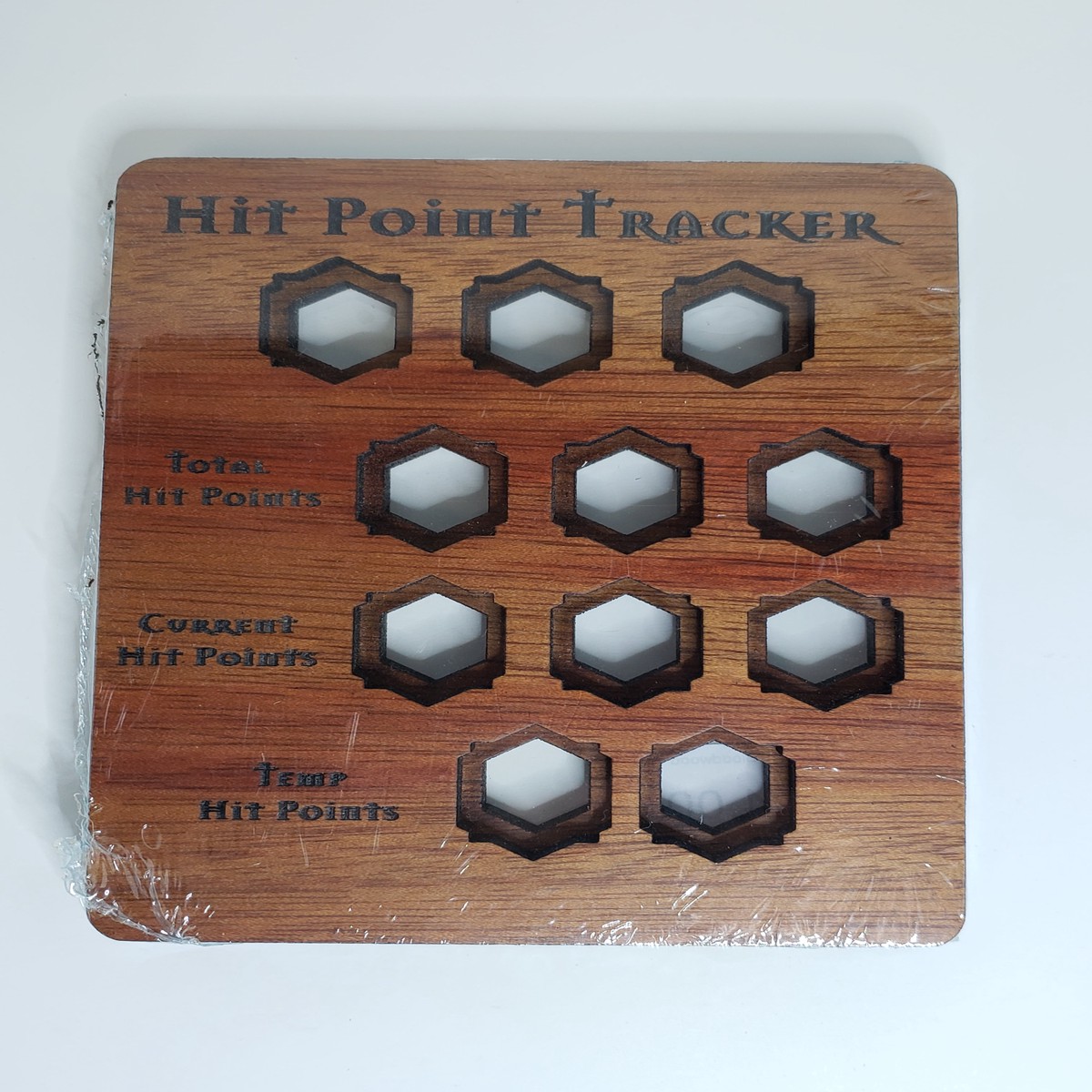 5e Hardwood Hit Point Tracker - Bloodwood - HP Tracker Bloodwood