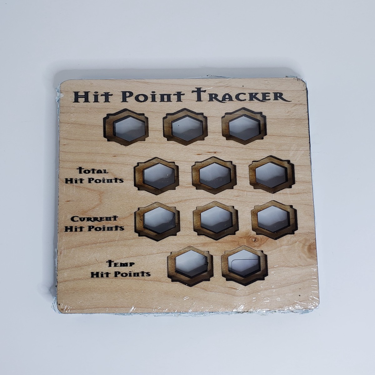 5e Hardwood Hit Point Tracker - Cherry Wood - HP Tracker Cherry