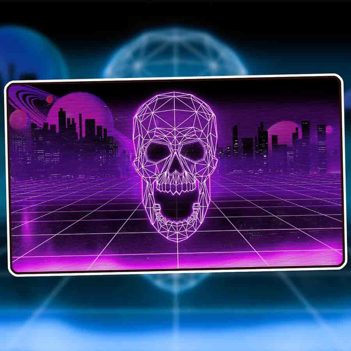 1UP Premium Playmat - Retrowave Swamp - PM Retrowave Swamp