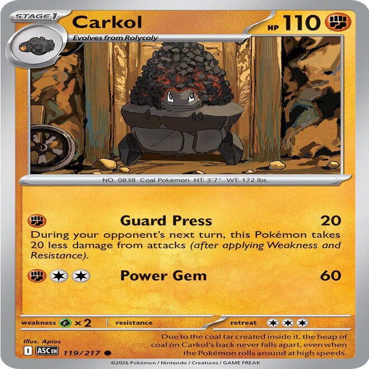 Carkol Normal ME: Ascended Heroes Common 119/217 - Near Mint
