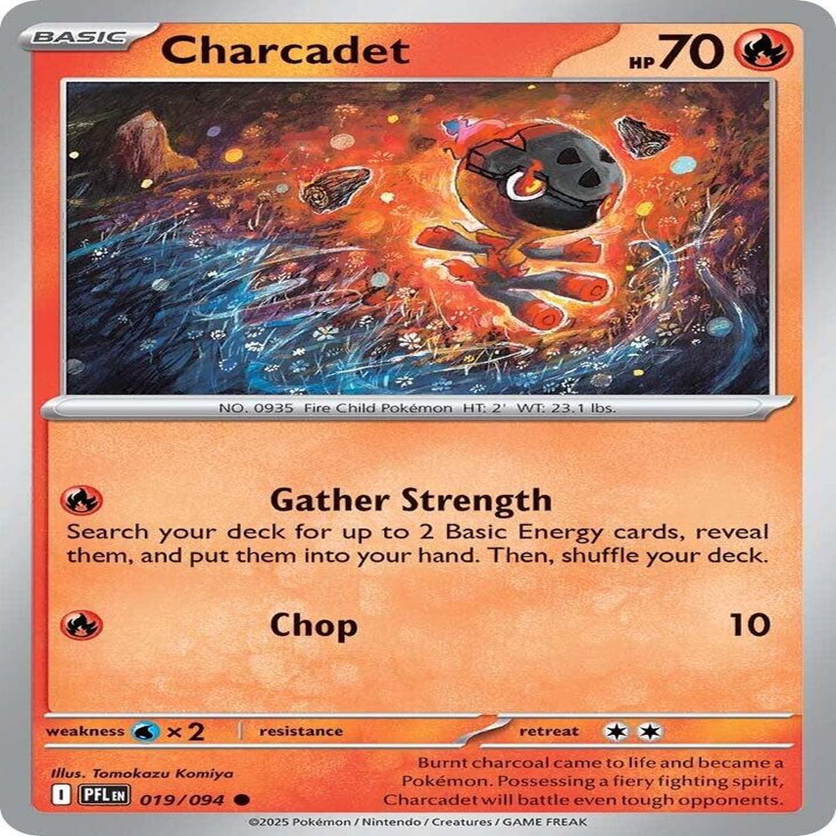 Charcadet Normal ME02: Phantasmal Flames Common 019/094 - Near Mint