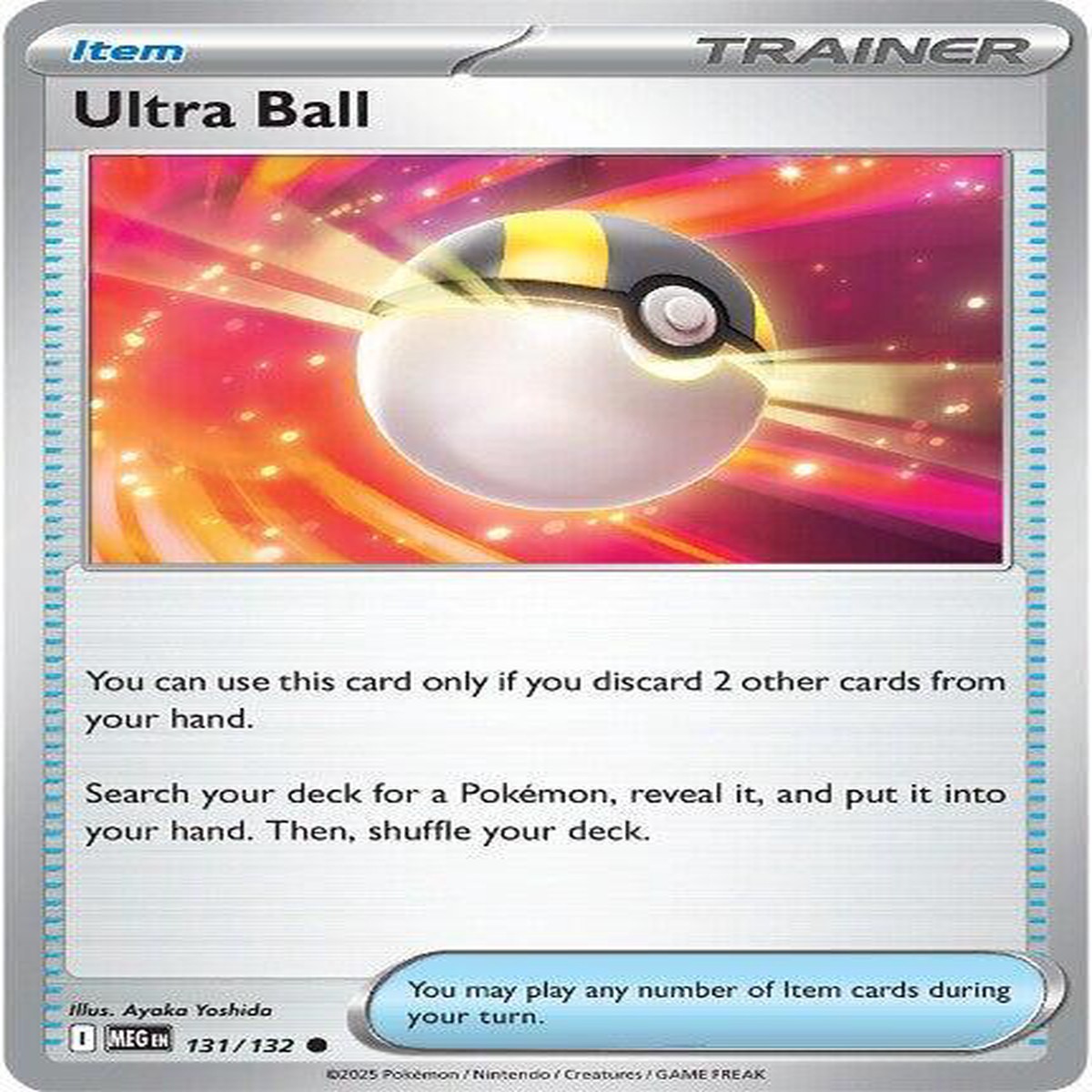 Ultra Ball Reverse Holofoil ME01: Mega Evolution Common 131/132 - Near Mint