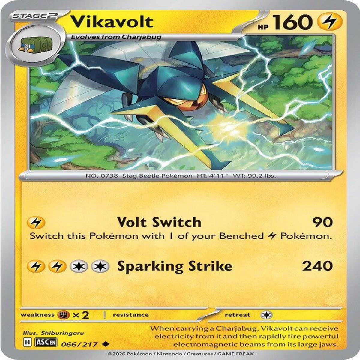 Vikavolt - 066/217 Normal ME: Ascended Heroes Uncommon 066/217 - Near Mint