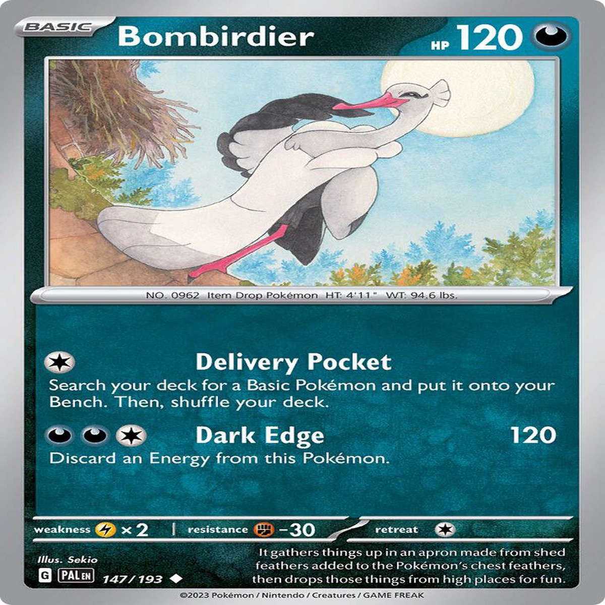 Bombirdier Normal SV02: Paldea Evolved Uncommon 147/193 - Near Mint