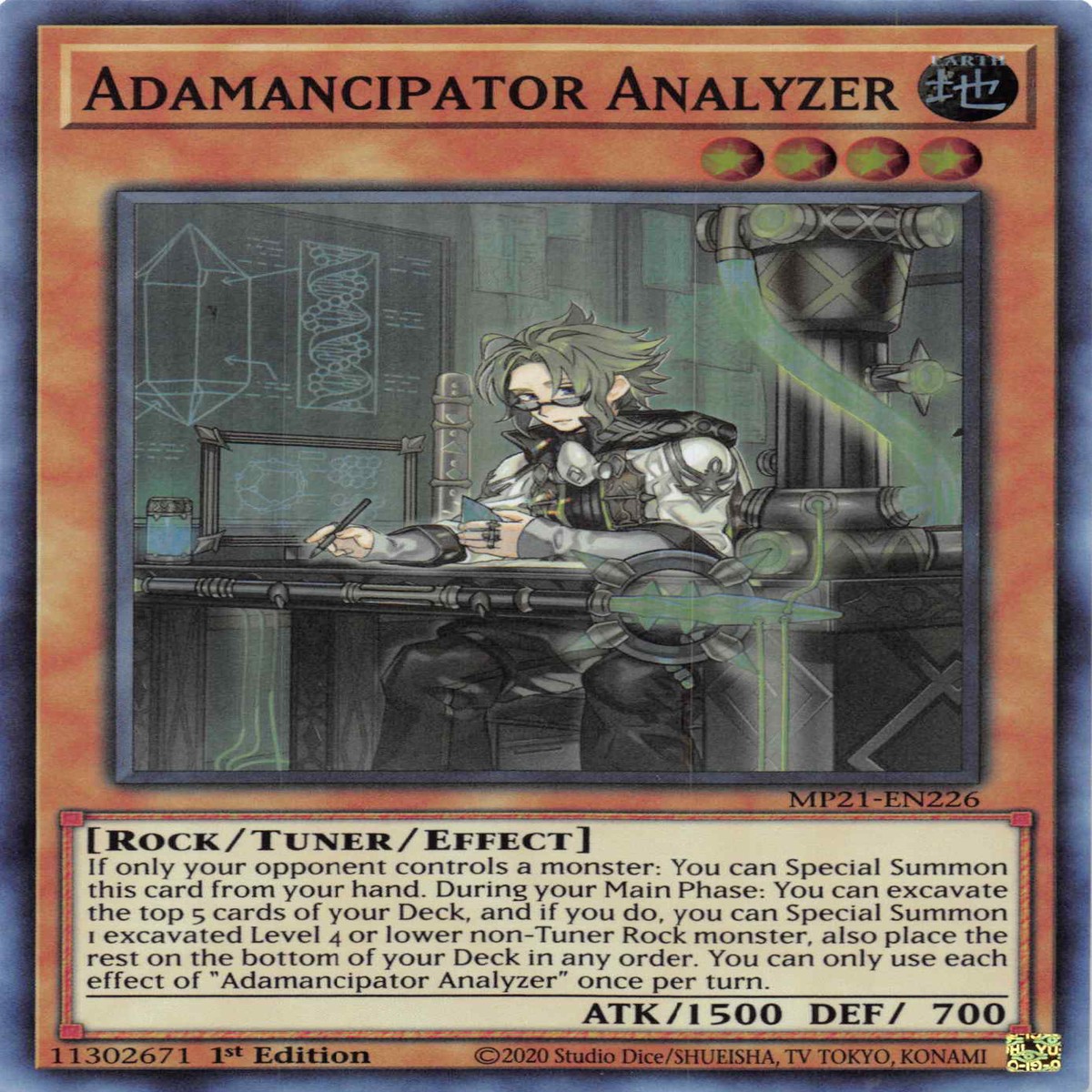 Adamancipator Analyzer [MP21-EN226] Super Rare - NM 1st Edition