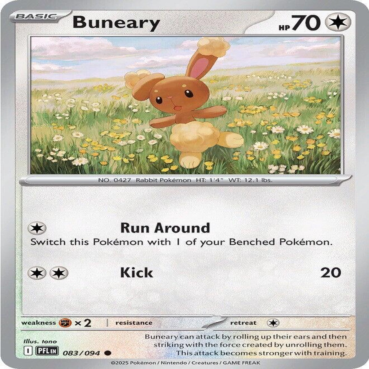 Buneary Reverse Holofoil ME02: Phantasmal Flames Common 083/094 - Near Mint