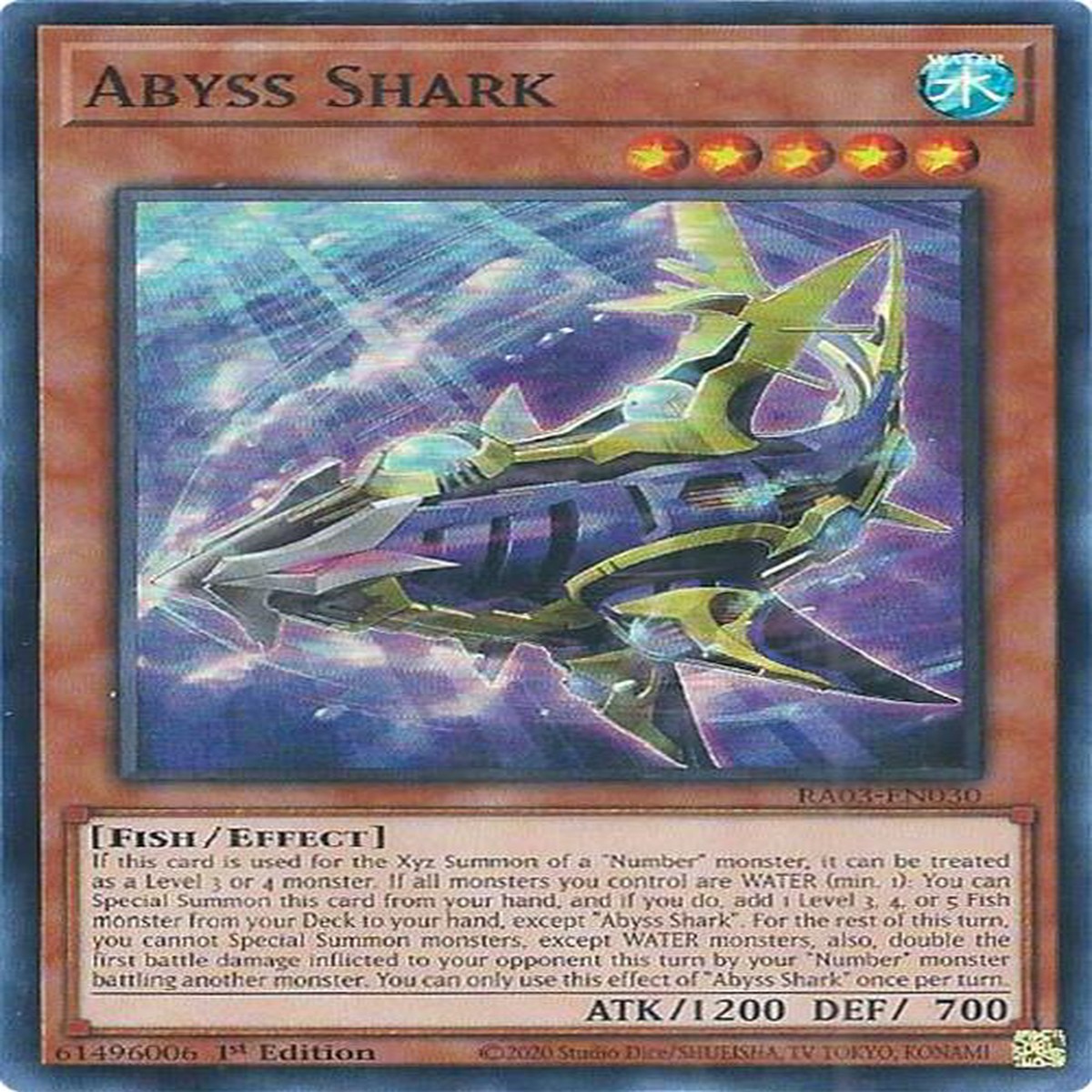 Abyss Shark [RA03-EN030] Super Rare - NM 1st Edition