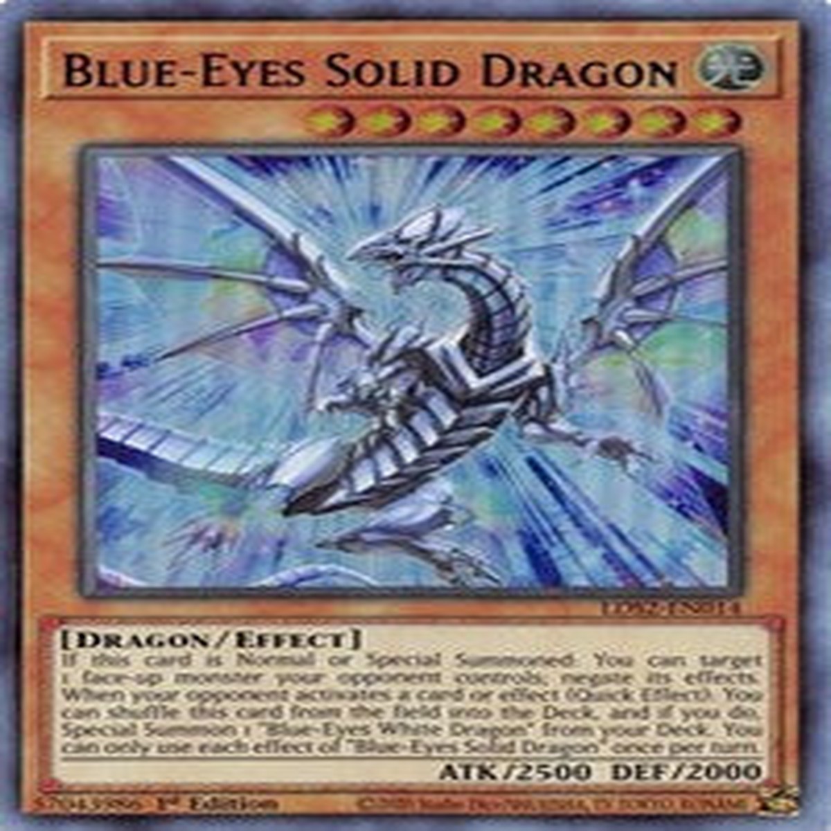 Blue-Eyes Solid Dragon (Purple) [LDS2-EN014] Ultra Rare - NM 1st Edition