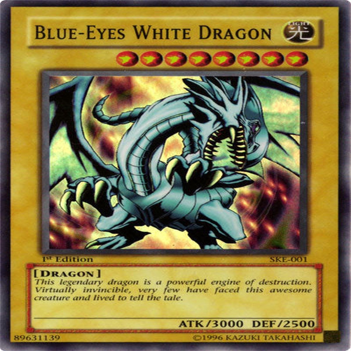 Blue-Eyes White Dragon [SKE-001] Super Rare - NM 1st Edition