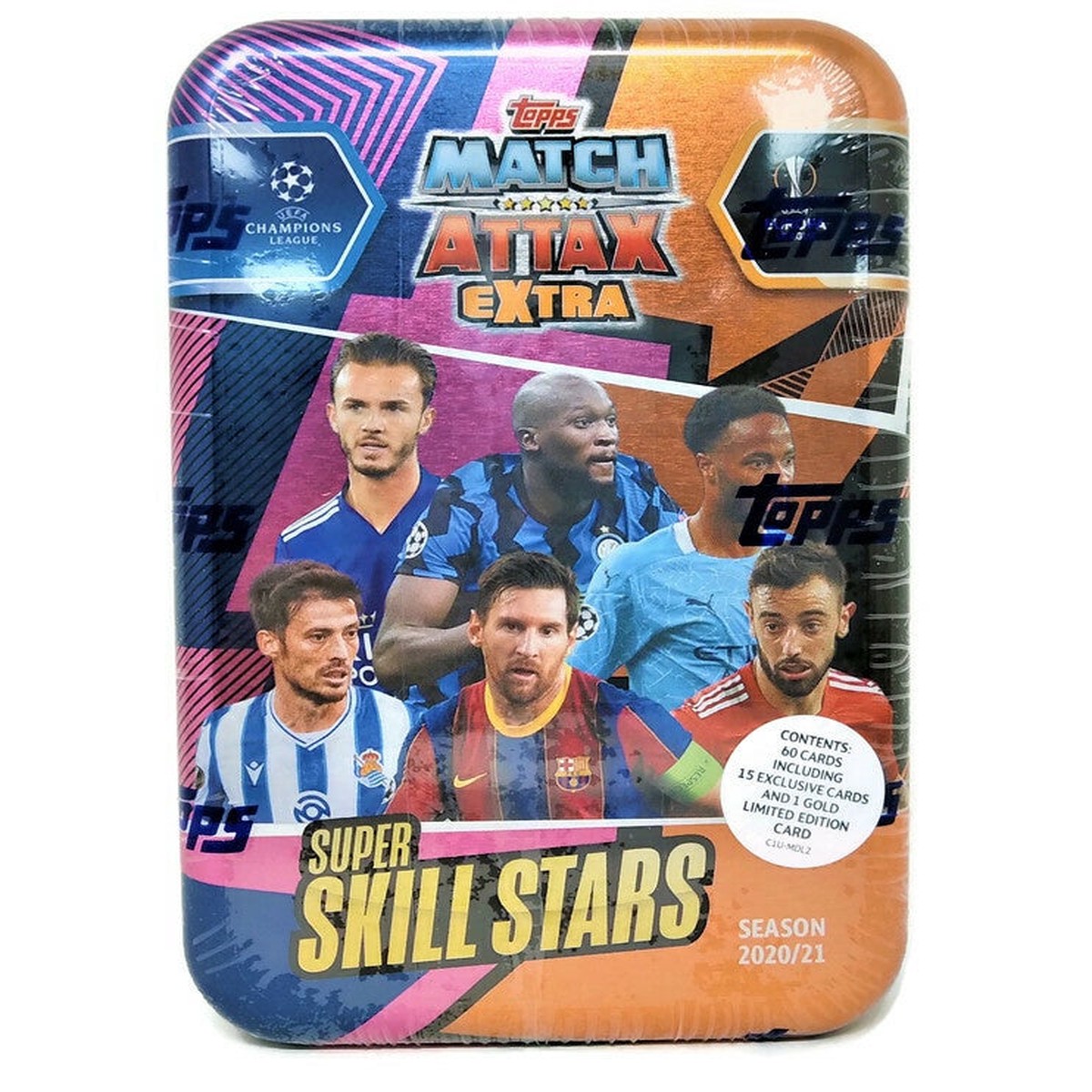 2020-21 Topps Match Attax Extra UEFA Champions & Europa League Soccer Tin
