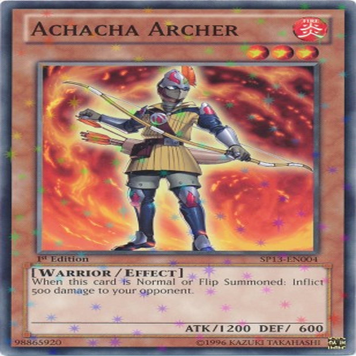 Achacha Archer [SP13-EN004] Starfoil Rare - NM 1st Edition